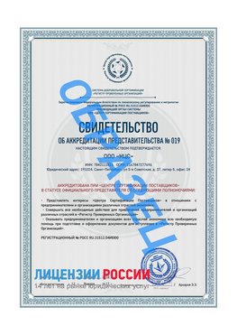 Свидетельство аккредитации РПО НЦС Дедовск Сертификат РПО